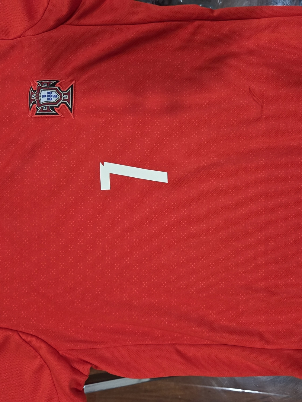 Portugal Red Boy's Football Shirt And Shorts with Number 7